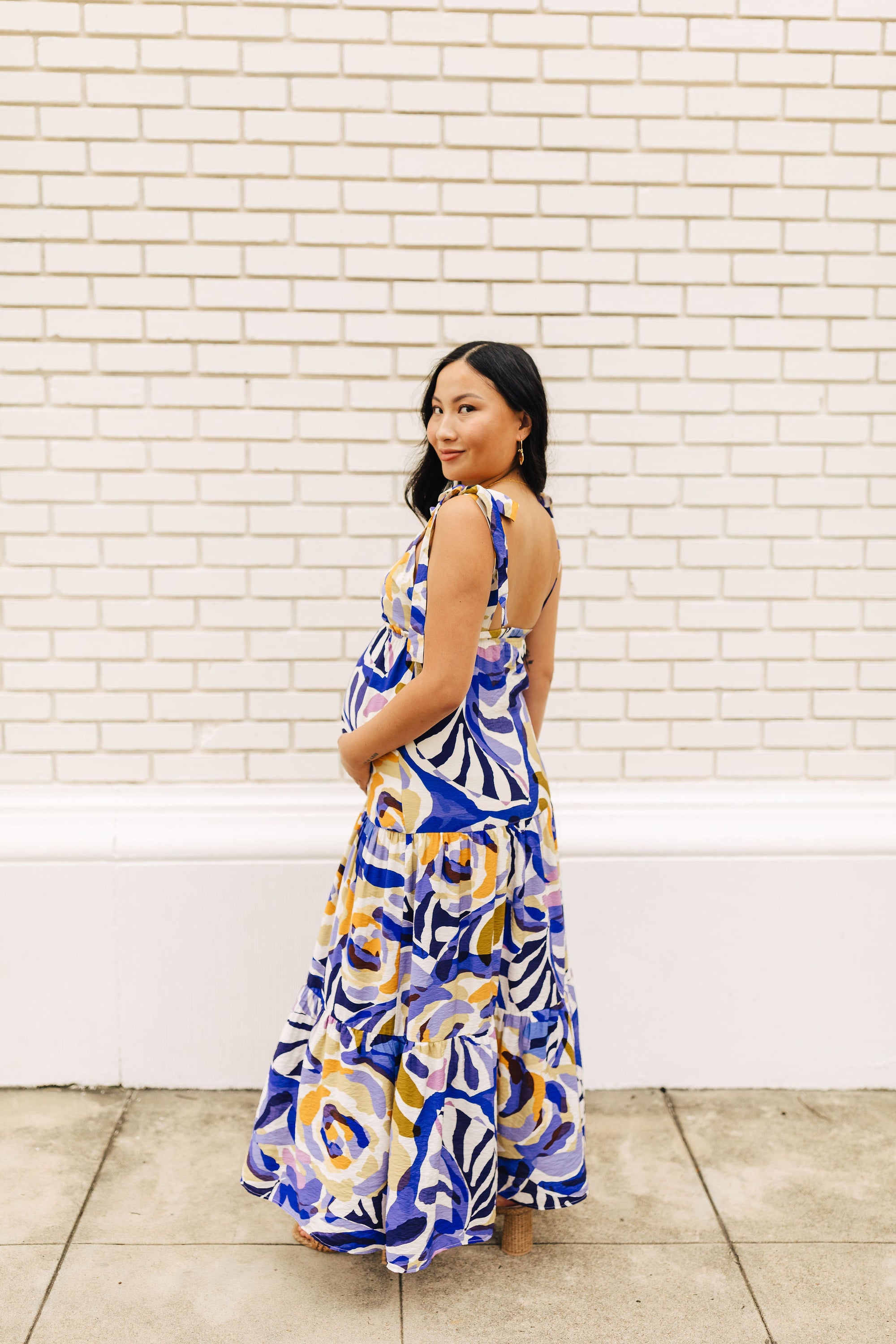 The Robyn Shoulder Tie Maxi Dress Thread + Seed The Robyn Shoulder Tie Maxi Dress Thread + Seed