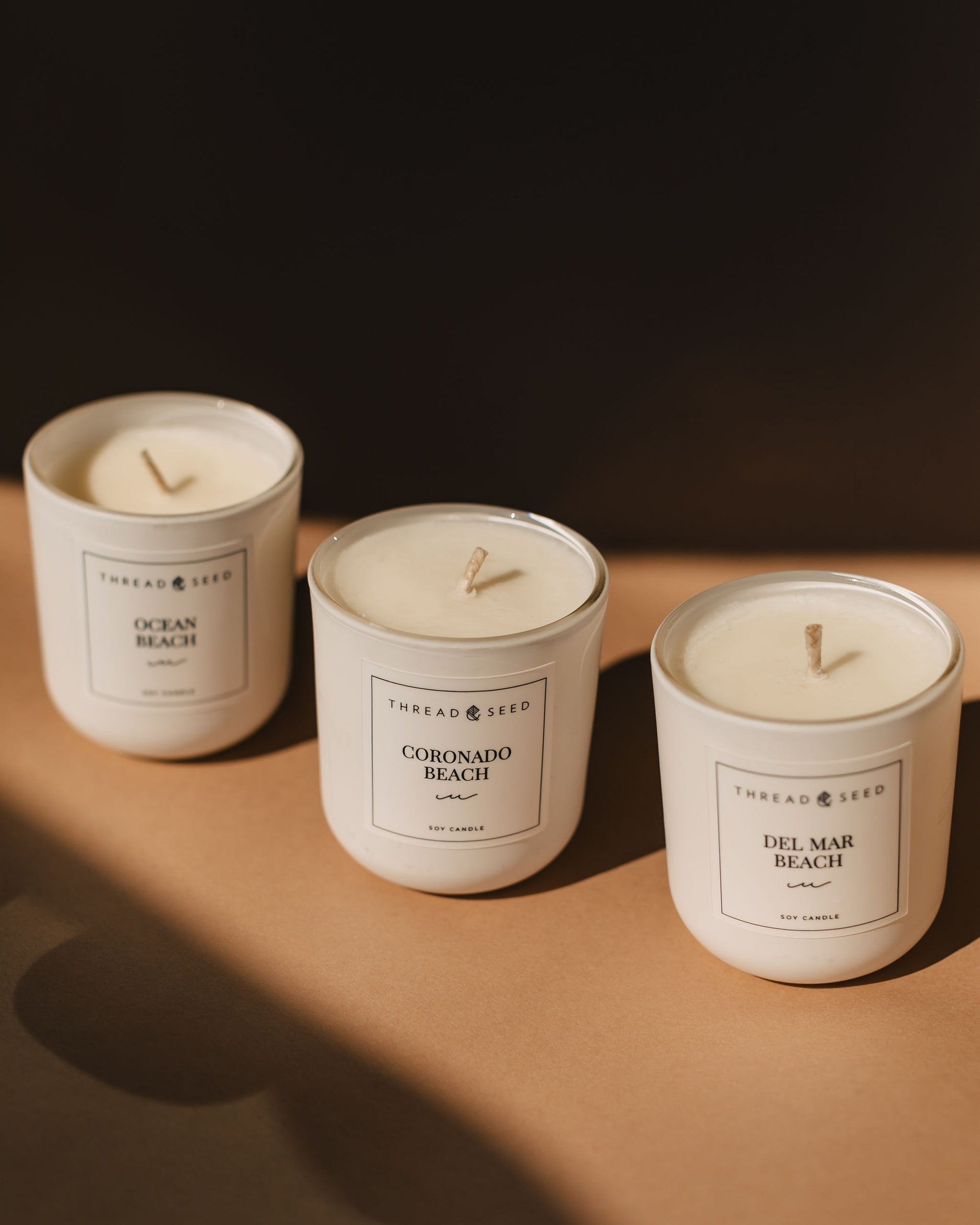 The Beach Trio Candle Set by Thread + Seed