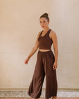 The Yuna Chocolate Crop Top