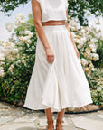 The Santorini Crop Top + Midi Skirt Set- Sold Separately
