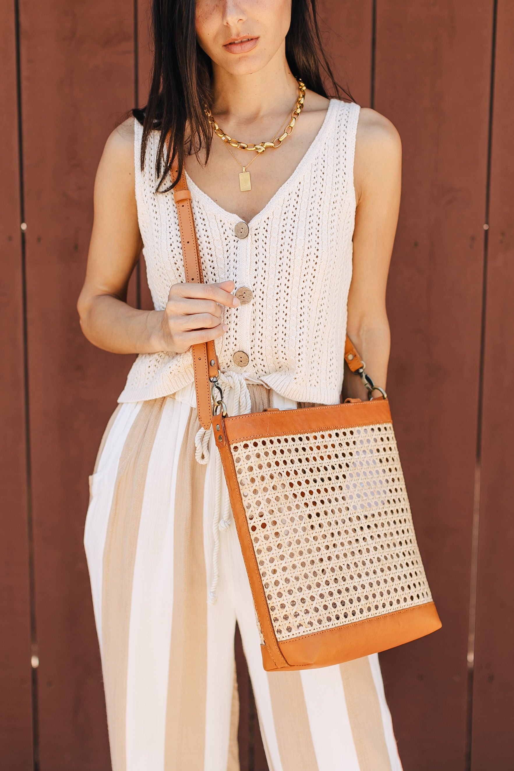 The Nori Rattan Crossbody Bag – Thread + Seed