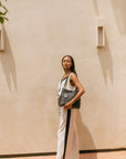 The Alba Linen Contrast Top + Pant Set - Sold Separately