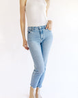 The Vicki High Rise Straight Jeans