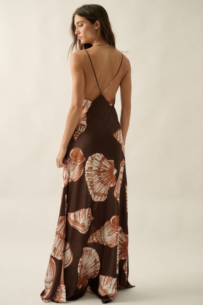 The Kailani Seashell Halter Dress