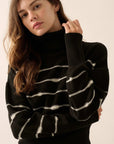 The Kaitlyn Striped Turtleneck Sweater