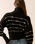 The Kaitlyn Striped Turtleneck Sweater