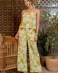 The Kanoah Leaf Top + Pants Set - Sold Separately