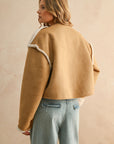 The Karlie Faux Suede + Sherpa Reversible Jacket
