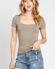 The Katie Essential Square Neck Top