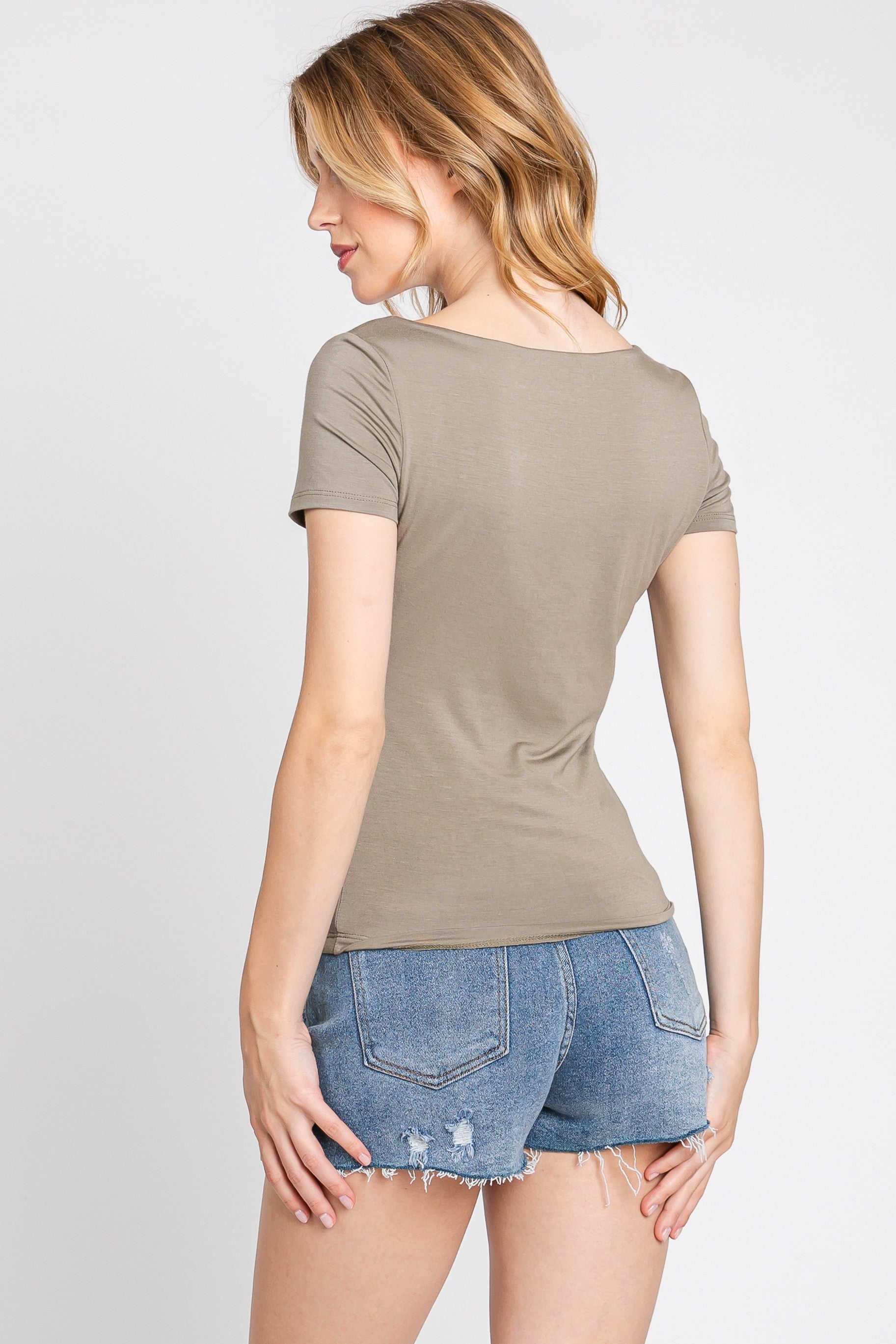 The Katie Essential Square Neck Top