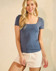 The Katie Essential Square Neck Top