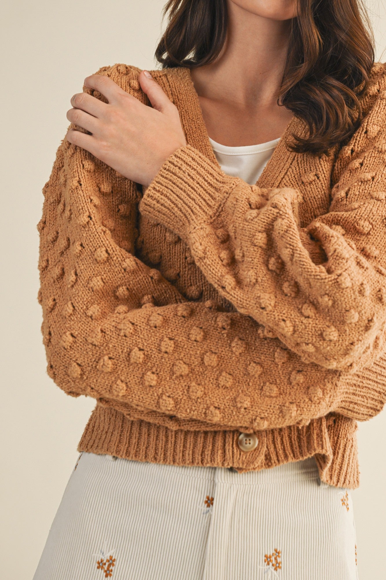 The Keely Popcorn Bubble Cardigan