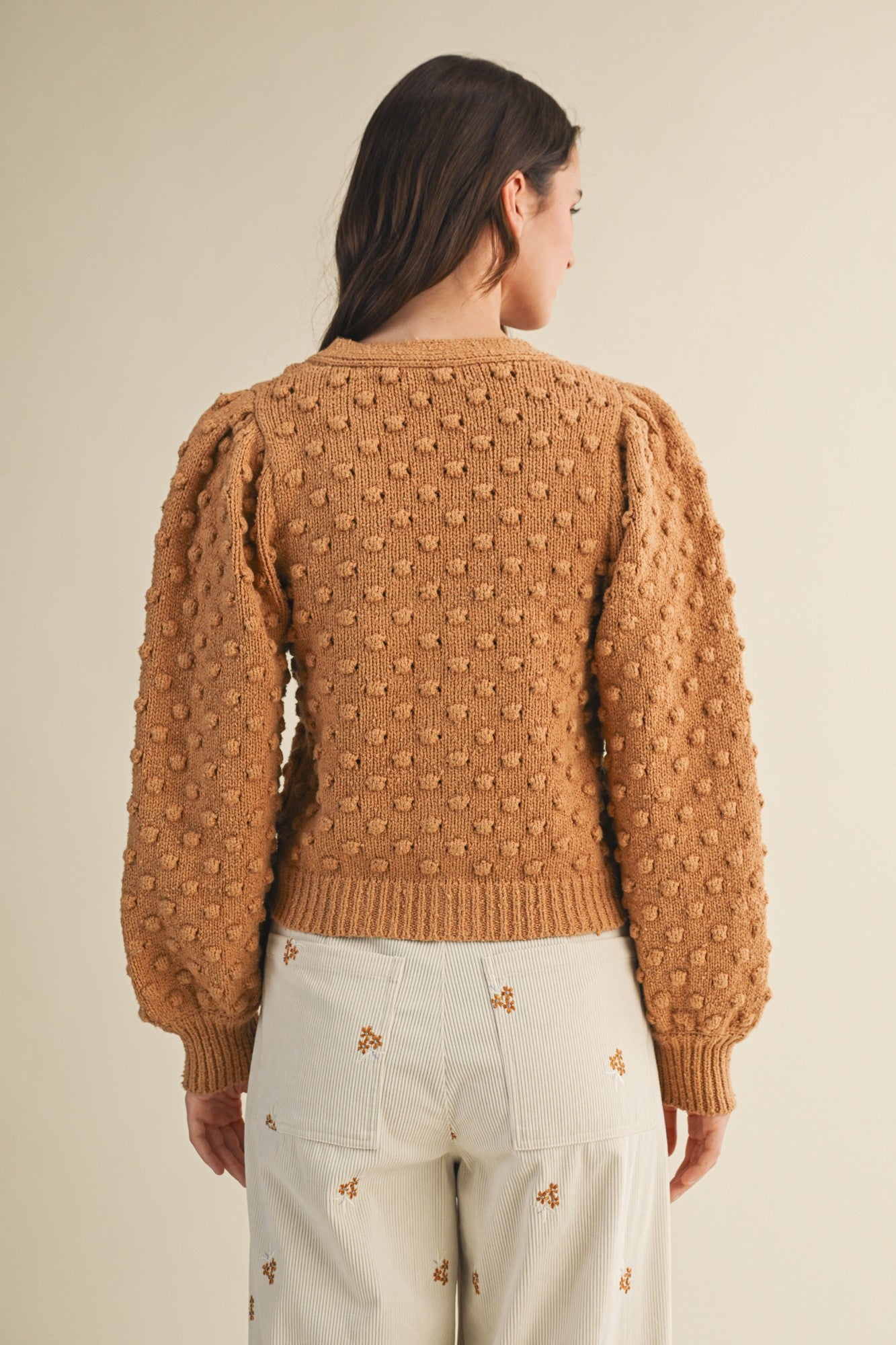 The Keely Popcorn Bubble Cardigan