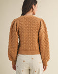 The Keely Popcorn Bubble Cardigan