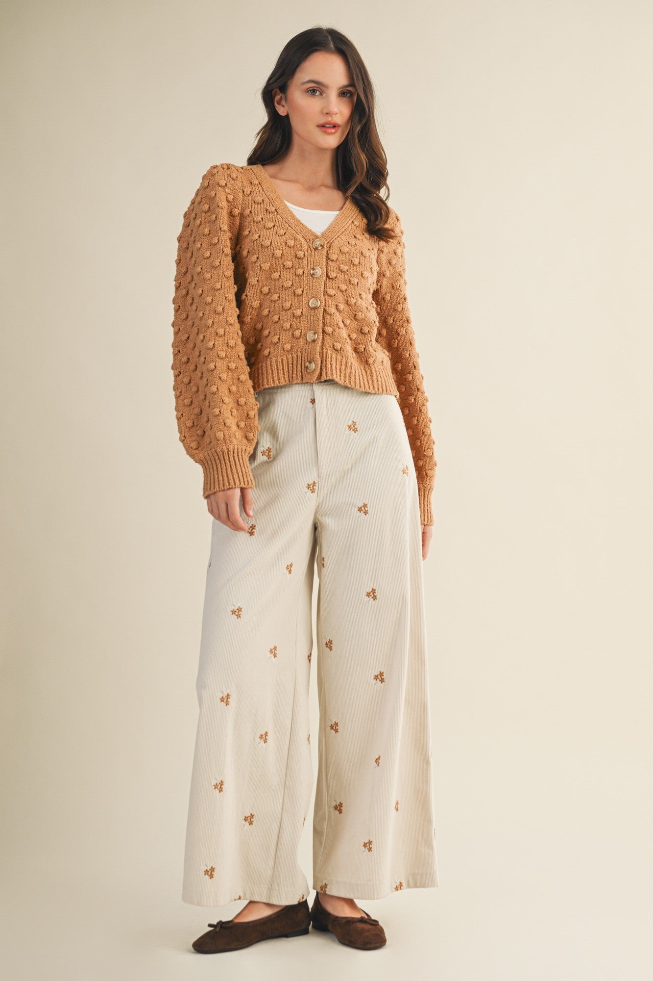 The Keely Popcorn Bubble Cardigan