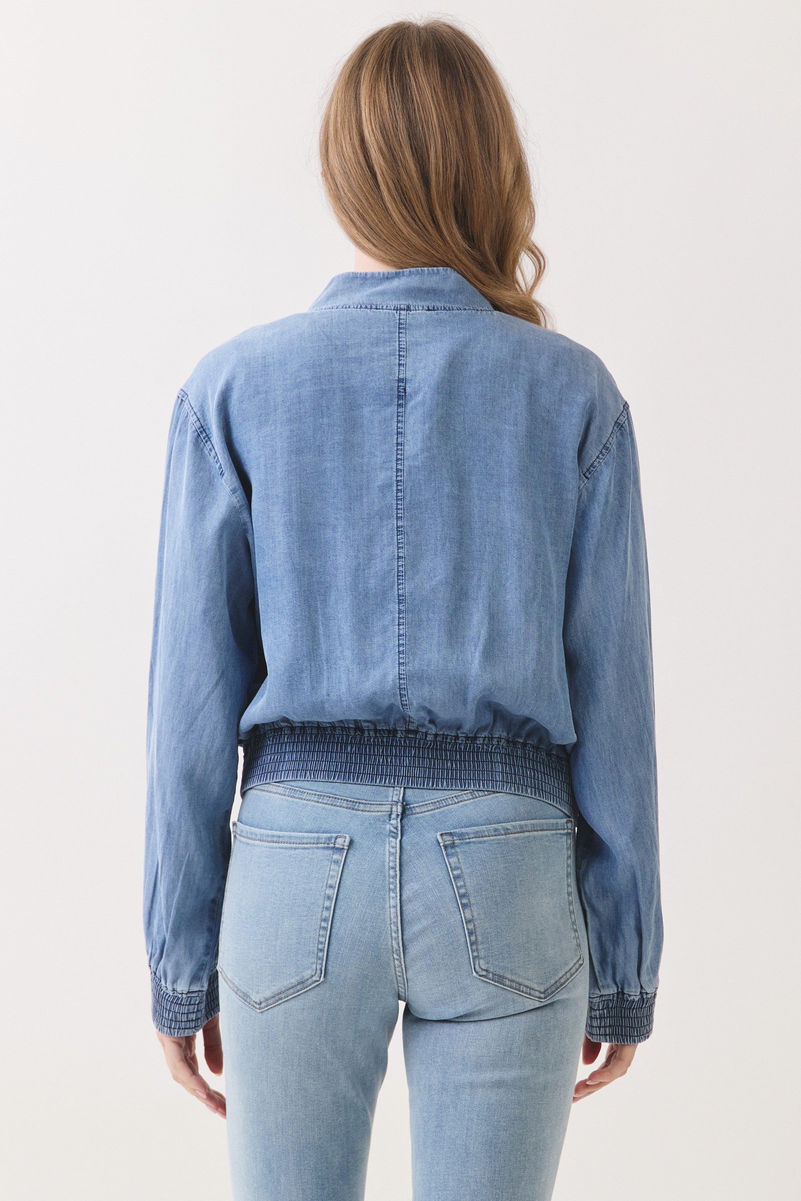 The Kelsey Tencel Bomber Jacket
