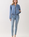 The Kelsey Tencel Bomber Jacket