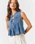 The Kita Tie Denim Vest