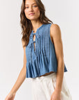The Kita Tie Denim Vest