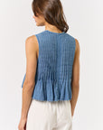 The Kita Tie Denim Vest