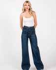 The Kyler Dark Patch Pocket Wide Leg Jeans by L.T.J.