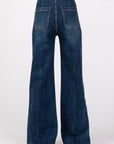 The Kyler Dark Patch Pocket Wide Leg Jeans by L.T.J.