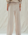 The Kyra Natural Linen Lounge Pant