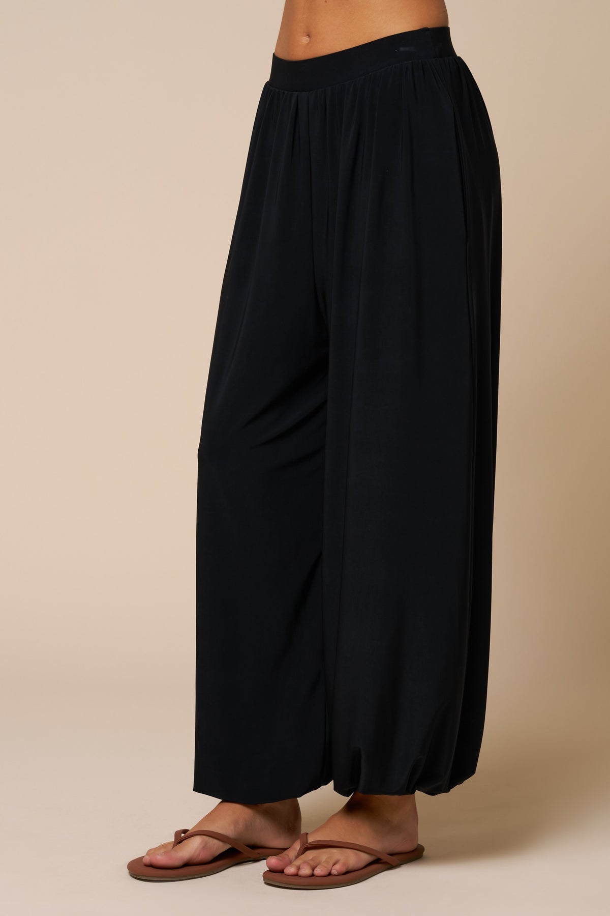 The Dahlia Black Top + Pant Set - Sold Separately