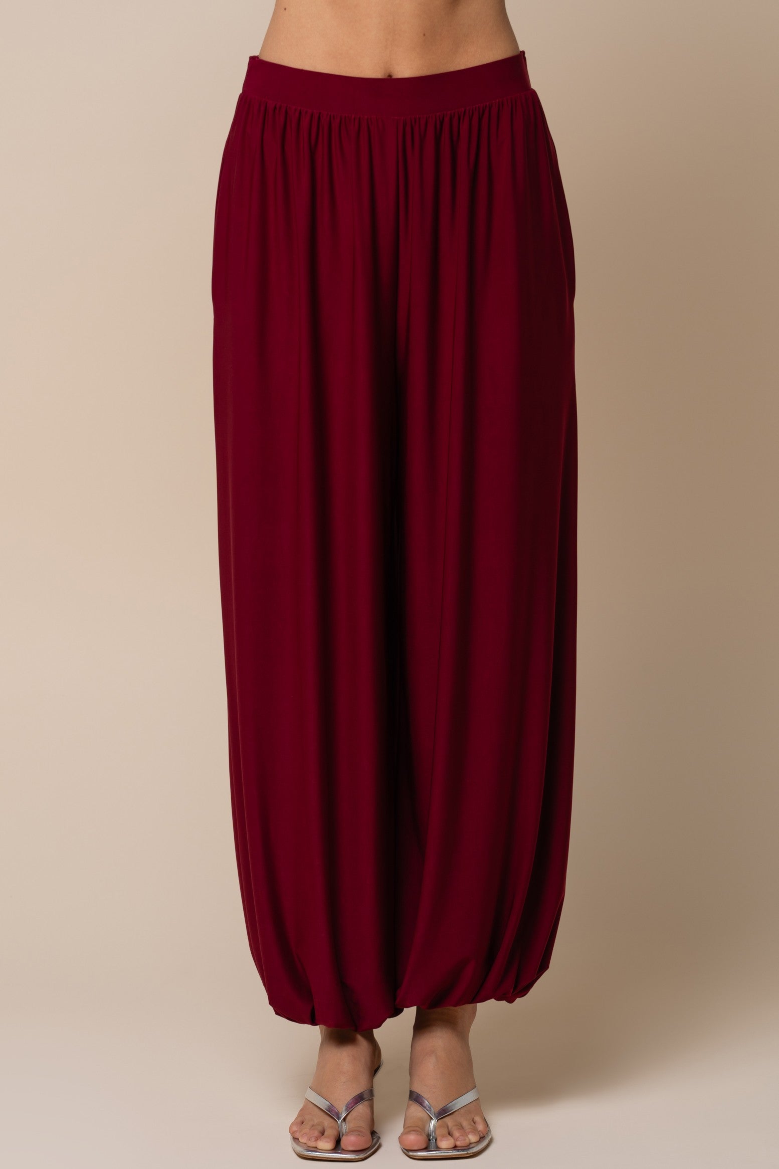 The Dahlia Burgundy Top + Pant Set - Sold Separately