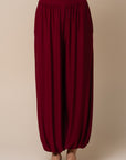 The Dahlia Burgundy Top + Pant Set - Sold Separately