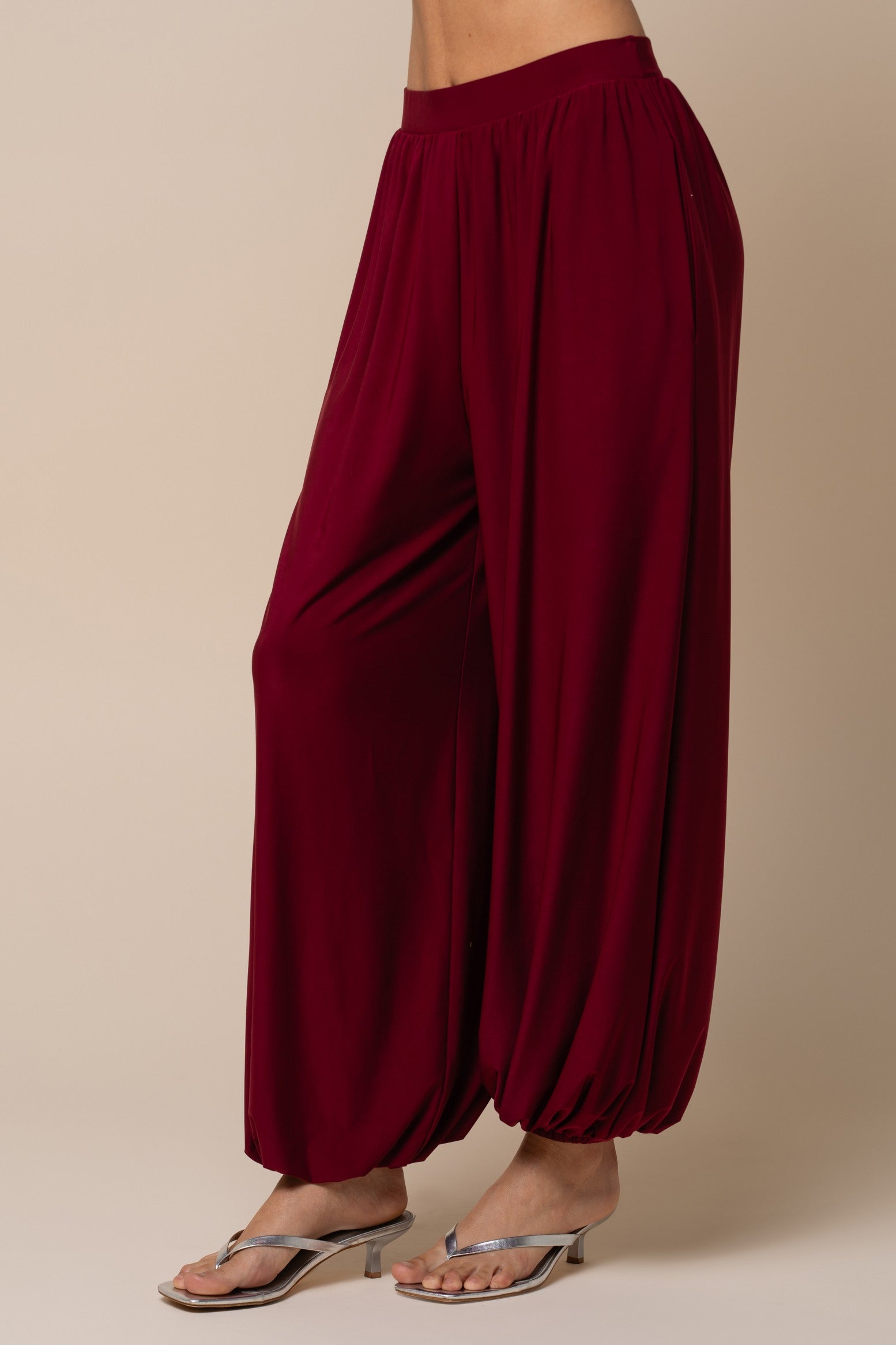 The Dahlia Burgundy Top + Pant Set - Sold Separately