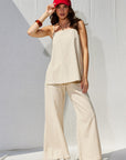 The Lana Linen Tank + Pants Set - Sold Separately