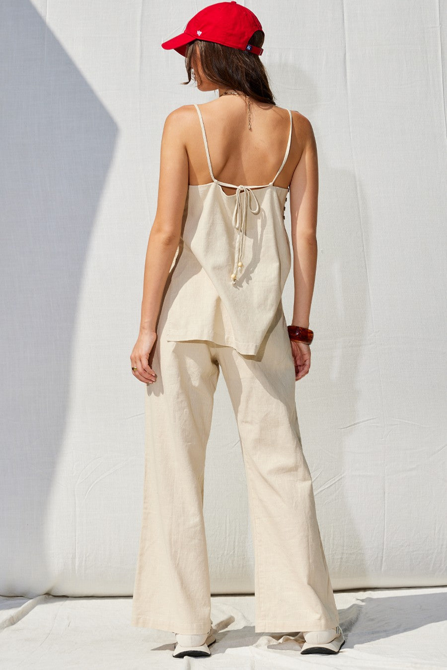The Lana Linen Tank + Pants Set - Sold Separately