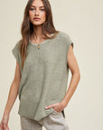 The Lani Sage Sweater Vest