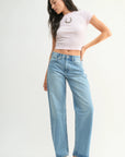 The Layla Light Denim Relaxed Straight Leg Jeans