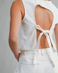 The Leni Denim Top + Pant Set - Sold Separately