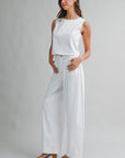 The Leni Denim Top + Pant Set - Sold Separately