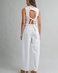 The Leni Denim Top + Pant Set - Sold Separately