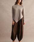The Lennon Brown Pleated Balloon Pants