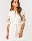 The Leticia Embroidered Mini Dress