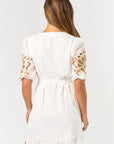 The Leticia Embroidered Mini Dress