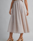 The Lindy Polka Dot Crop Top + Skirt Set - Sold Separately