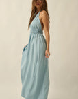 The Lorelei Denim Halter Maxi Dress