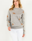 The Lorie Leopard Print Sweater