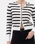 The Lottie Stripe Button Down Cardigan