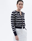 The Lottie Stripe Button Down Cardigan