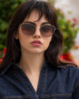 The Luna Emerald Green Acetate Cat Eye Sunglasses