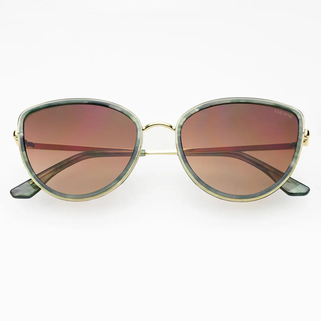 The Luna Emerald Green Acetate Cat Eye Sunglasses