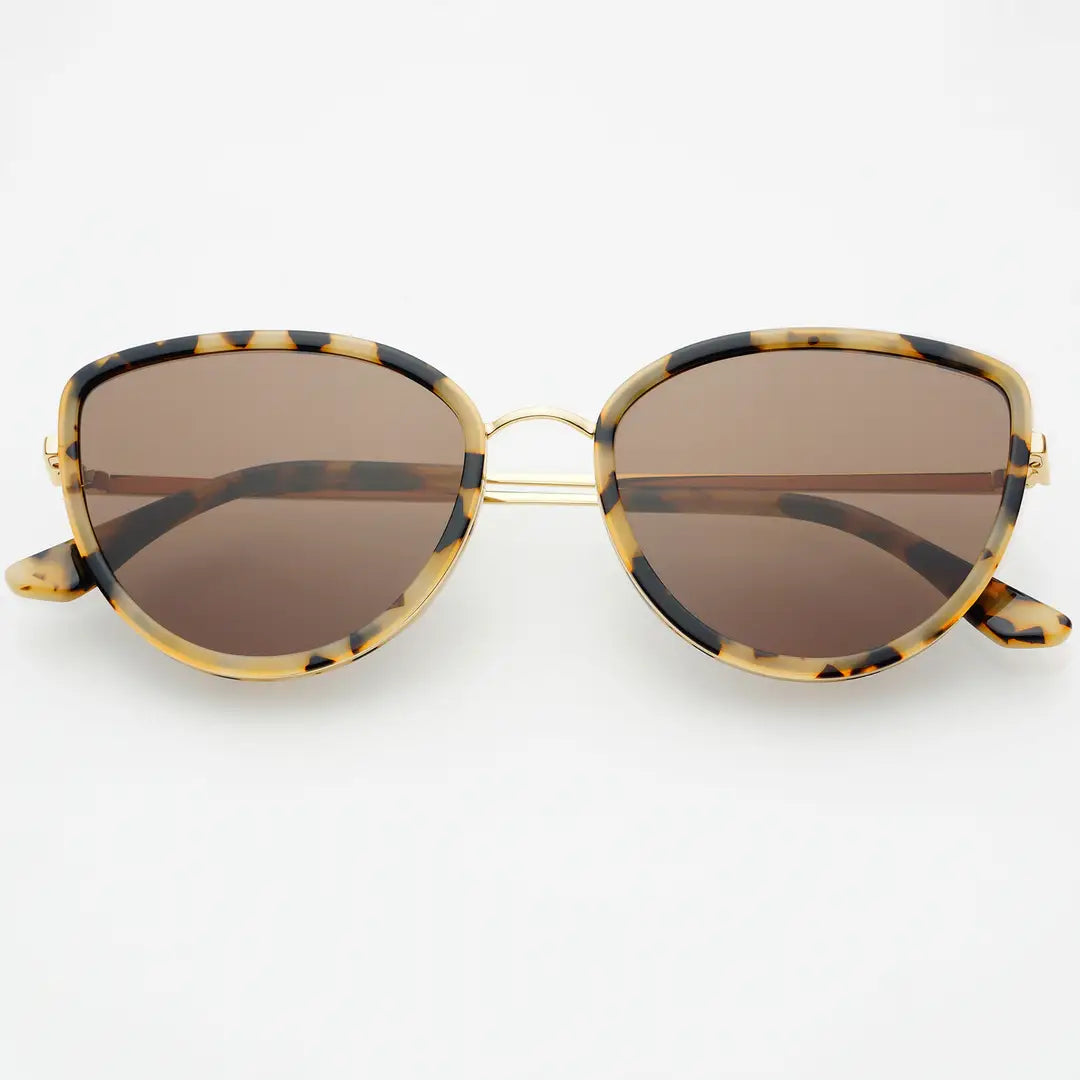 The Luna Milky Tortoise Acetate Cat Eye Sunglasses