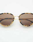 The Luna Milky Tortoise Acetate Cat Eye Sunglasses